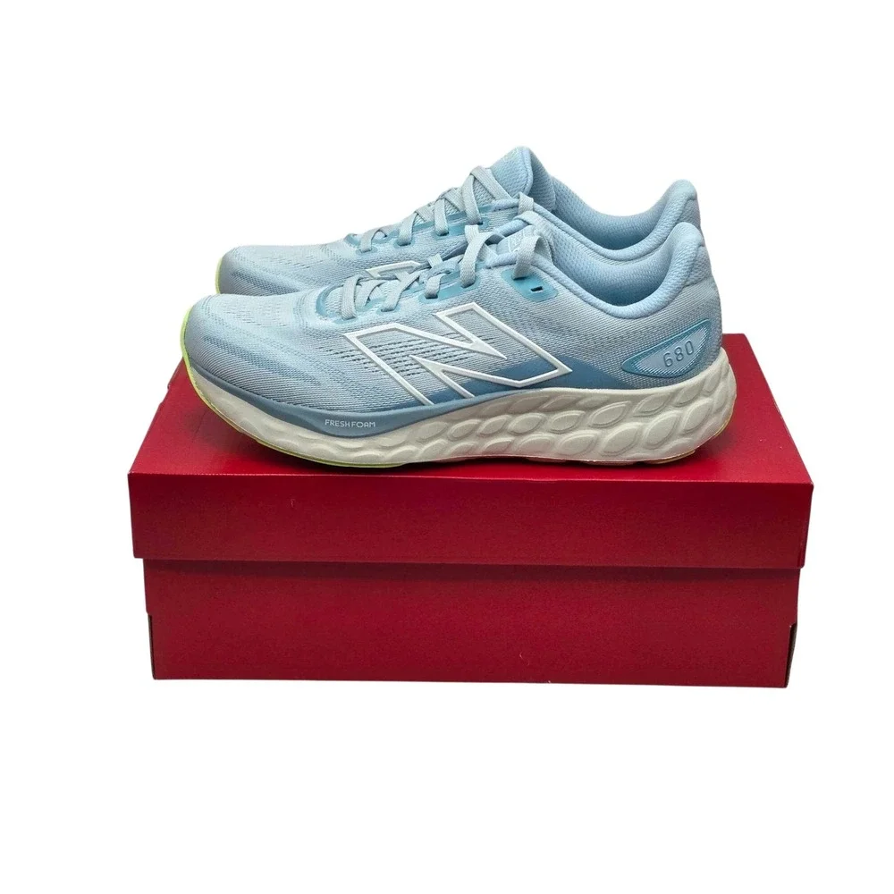 New Balance Fresh Foam 680 v8 Running Shoes Womens Size 8 D Wide Blue W680LT8